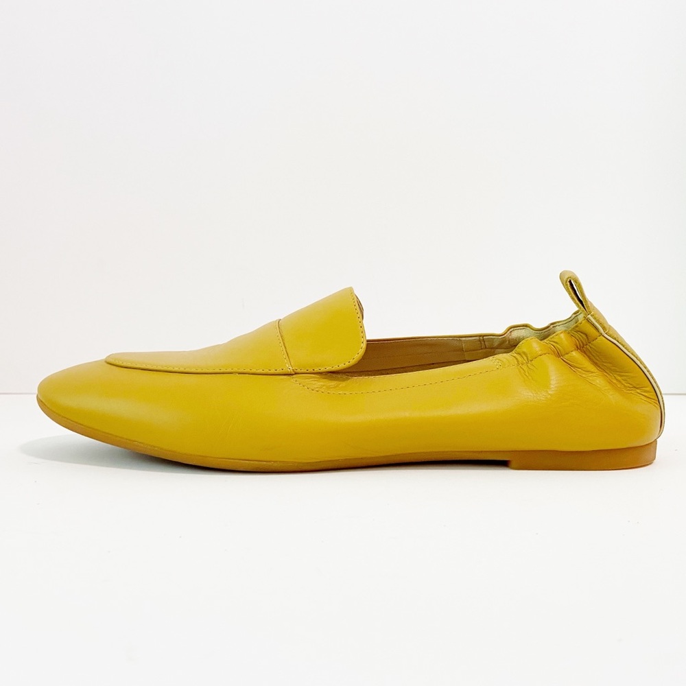Everlane Yellow Leather Loafer Flats